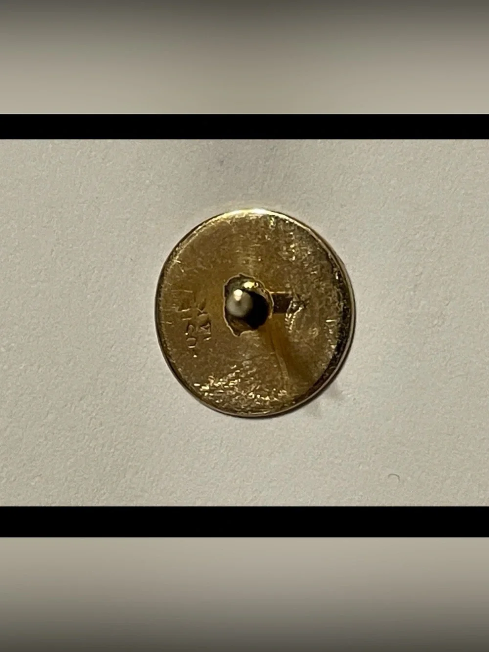 14K Yellow Solid Gold Foster Tie Tack